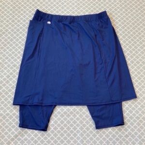 Snoga Fit Navy Modest Activewear Skirt W/Leggings 2X